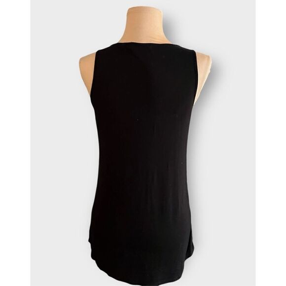 Vintage Area Women’s Medium Black Lace Detail Sleeveless Tank Top Blouse - Picture 9 of 9